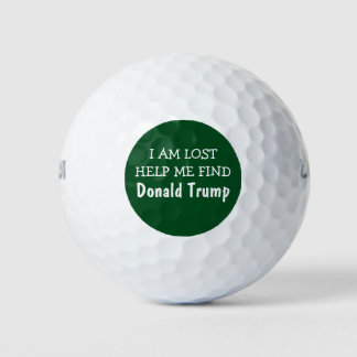 Grappige verloren Donald Trump Golfballen