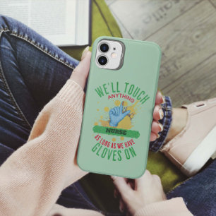 Grappige verpleegkundige handschoen op maat (medis iPhone 11 pro hoesje