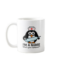 Grappige verpleegkundige quote mok met leuke pingu