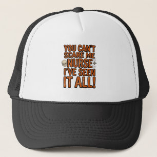 Grappige Verpleegster Alles Gezien Vintage Hallowe Trucker Pet