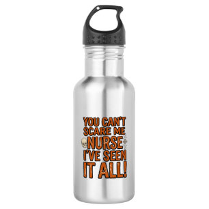 Grappige Verpleegster Alles Gezien Vintage Hallowe Waterfles