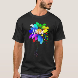 Grappige Verpleegster Autisme Puzzel Stethoscoop Z T-shirt