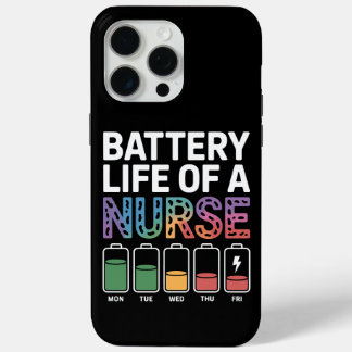 Grappige Verpleegster Batterij Levensduur Citaat K iPhone 15 Pro Max Hoesje