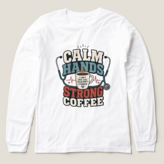 Grappige Verpleegster Coffeeliefhebber Kledingstuk Tri-Blend Shirt