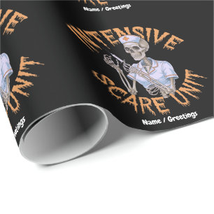 Grappige Verpleegster Halloween Spreuk Intensive S Cadeaupapier