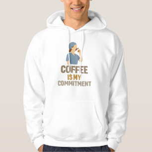 Grappige verpleegster hoodie – Koffie is mijn comm