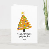 Grappige Verpleegster Kerst Kaarten (Achterkant)