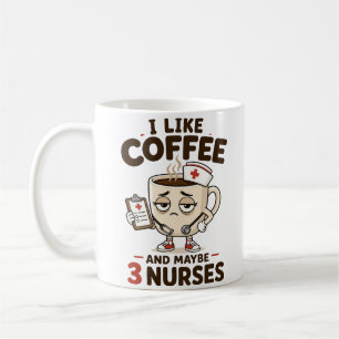 Grappige verpleegster koffiemok cadeau voor verple