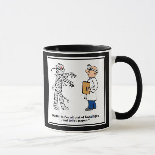 Grappige verpleegster mok of dokter mok - toiletpa