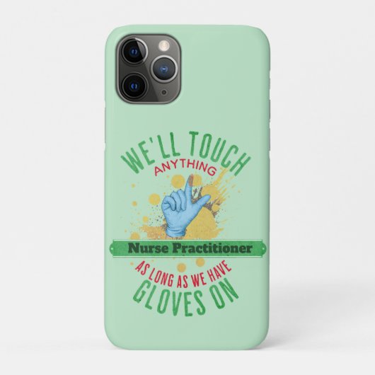 Grappige Verpleegster Practitioner Handschoen Aang Case-Mate iPhone Case (Achterkant)