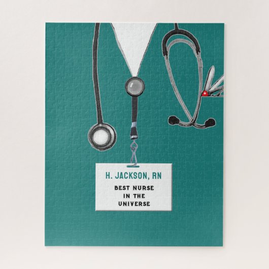 Grappige verpleegster puzzel legpuzzel (Verticaal)