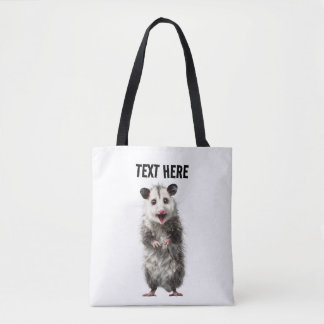 Grappige Verraste Geschokte Opossum Draagtas