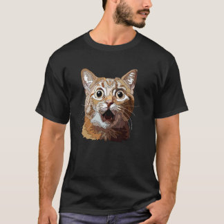 Grappige Verraste Kat T-shirt