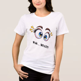 Grappige Verraste Ogen Tri-Blend Shirt