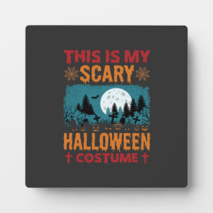 Grappige Verschrikkelijke Halloween Kostuum Kerkho Fotoplaat