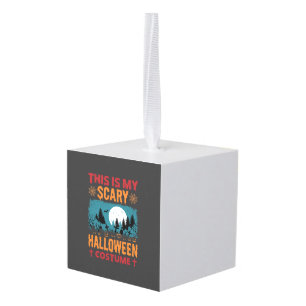 Grappige Verschrikkelijke Halloween Kostuum Kerkho Kubus Ornament