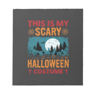 Grappige Verschrikkelijke Halloween Kostuum Kerkho Notitieblok