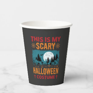 Grappige Verschrikkelijke Halloween Kostuum Kerkho Papieren Bekers