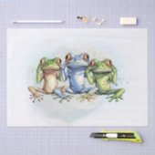 Grappige verwarde kikkers tissuepapier (Craft)