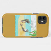 Grappige Verwarde Vis Op Woestijn Eiland iPhone 5 Case-Mate iPhone Case (Achterkant (horizontaal))