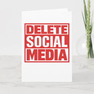 Grappige Verwijder Sociale Media Anti Internet Min Kaart