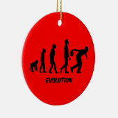 grappige verzameling evolutie keramisch ornament (Rechts)