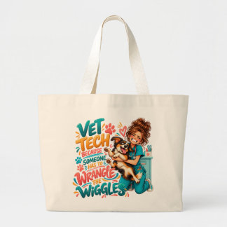 Grappige Vet Tech Wiggle Wrangler Tote Tas