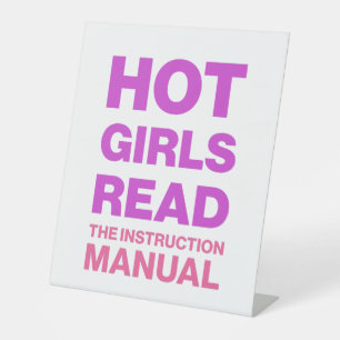 Grappige Vette Typografie Sarcastische Boekenwurm Reclamebord Met Voetstuk