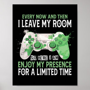Grappige Video Game Controller Gamer Gifts voor Bo Poster