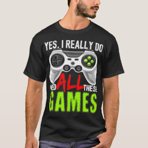 Grappige Video Gamer Video Game Controller Party G T-shirt
