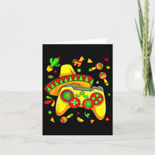 Grappige videogames Cinco de Mayo Gamer Boys Kinde Kaart