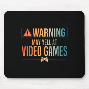 Grappige videospelkunst voor mannen vrouwen gaming muismat