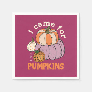 Grappige Vier Pompoenen Herfst Servet