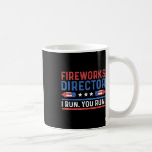 Grappige Vierde 4 Juli Vuurwerk Regisseur Ik Ren  Koffiemok