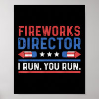 Grappige Vierde 4 Juli Vuurwerk Regisseur Ik Ren