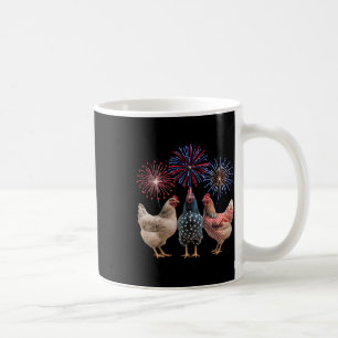 Grappige vierde juli voor vrouwen Mannen kip usa h Koffiemok