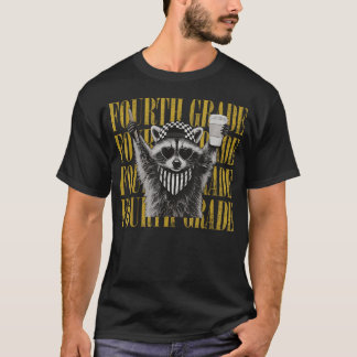 Grappige Vierde Klas Leraar Wilde Wasbeer Terug Na T-shirt