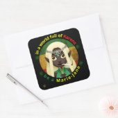 grappige vierkante sticker "BE A MARIE-JANE" (Envelop)