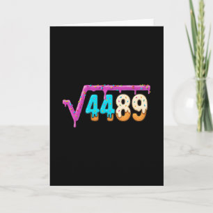 Grappige Vierkantswortel 4489 IJsdruppel Wiskunde Kaart