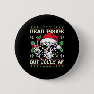 Grappige Vies Kerstmis Lelijke Trui  Ronde Button 5,7 Cm