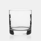 Grappige vijand scheurt woord kunst whisky glas (Links)