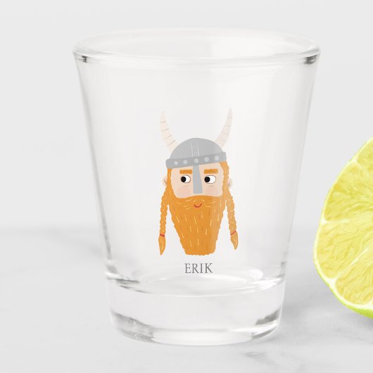Grappige Viking gepersonaliseerd Shot Glas