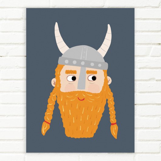 Grappige Viking Poster