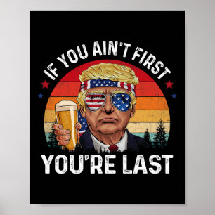 Grappige Vintage 4 juli Donald Trump Drink me Poster