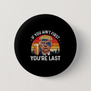 Grappige Vintage 4 juli Donald Trump Drink me Ronde Button 5,7 Cm