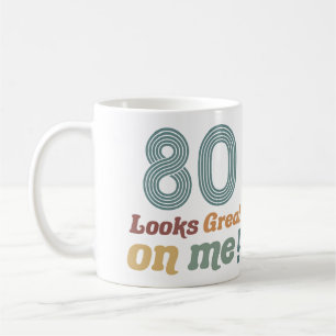 Grappige Vintage 80ste verjaardag Koffiemok