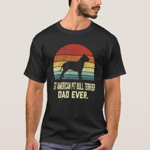 Grappige Vintage Beste Amerikaanse Pit Bull Terrie T-shirt