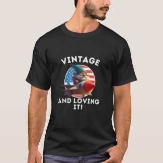 Grappige Vintage en houdt ervan Retro Air Force Gn T-shirt