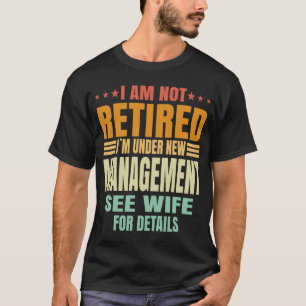 Grappige Vintage Gepensioneerd Onder Nieuwe Leidin T-shirt