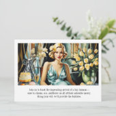 Grappige Vintage Glam Art Deco Kaart (Staand voorkant)